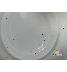 Which Enamel Frit Is Recommended When Dark Specks Appear in Light-Colored Enamel Coatings?